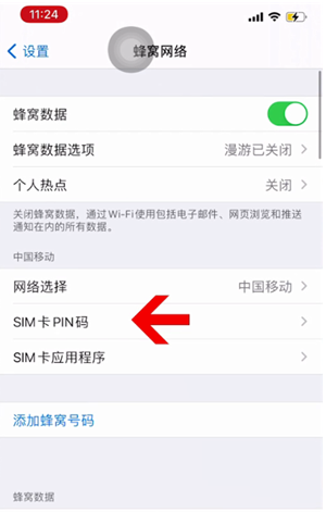 唐县苹果14维修网分享如何给iPhone14的SIM卡设置密码 