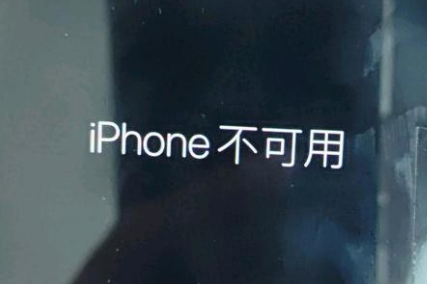 唐县苹果服务网点分享锁屏界面显示“iPhone 不可用”如何解决 